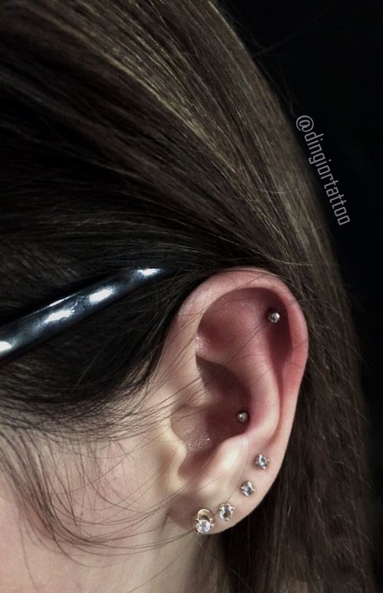 piercing snag and helix