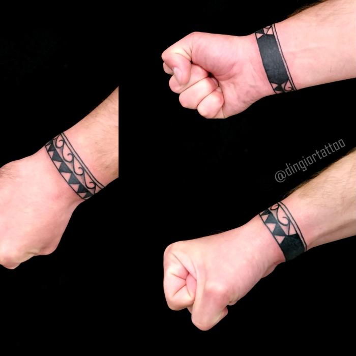 Браслет татуювання на руці Блекворк на руці