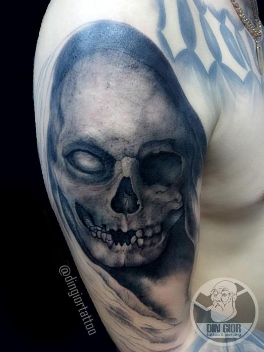 Skull Tattoo Blackwork