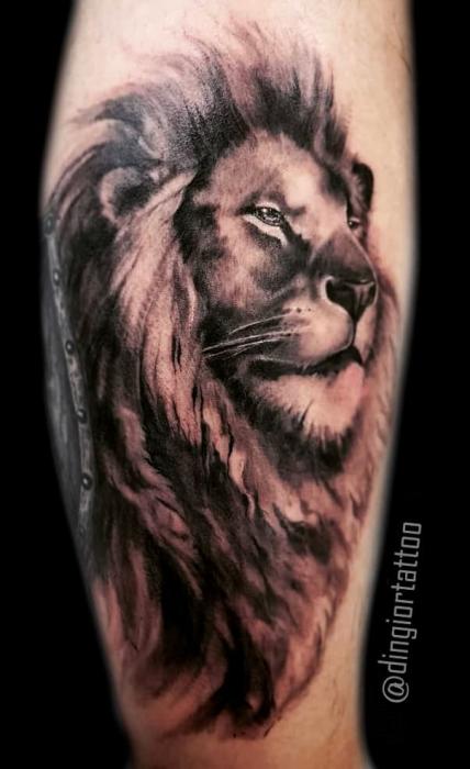 Реалізм або реалістичні татуювання Тату лева