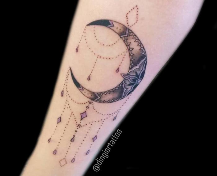 half moon tattoo